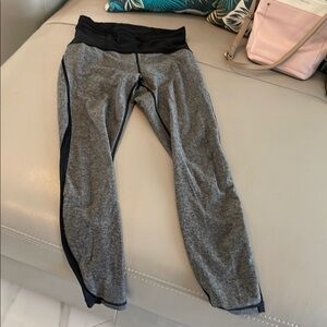 Lululemon Athletica Black and Gray Active Leggings